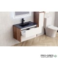 Долен шкаф за баня с умивалник, Inter Ceramic ICP 8043 +ICC 8066B